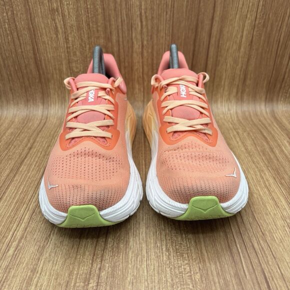 Hoka One Running Arahi 7 Papaya Orange Coral Pink Womens Size 9 B 1147851 PPYC - Picture 2 of 8